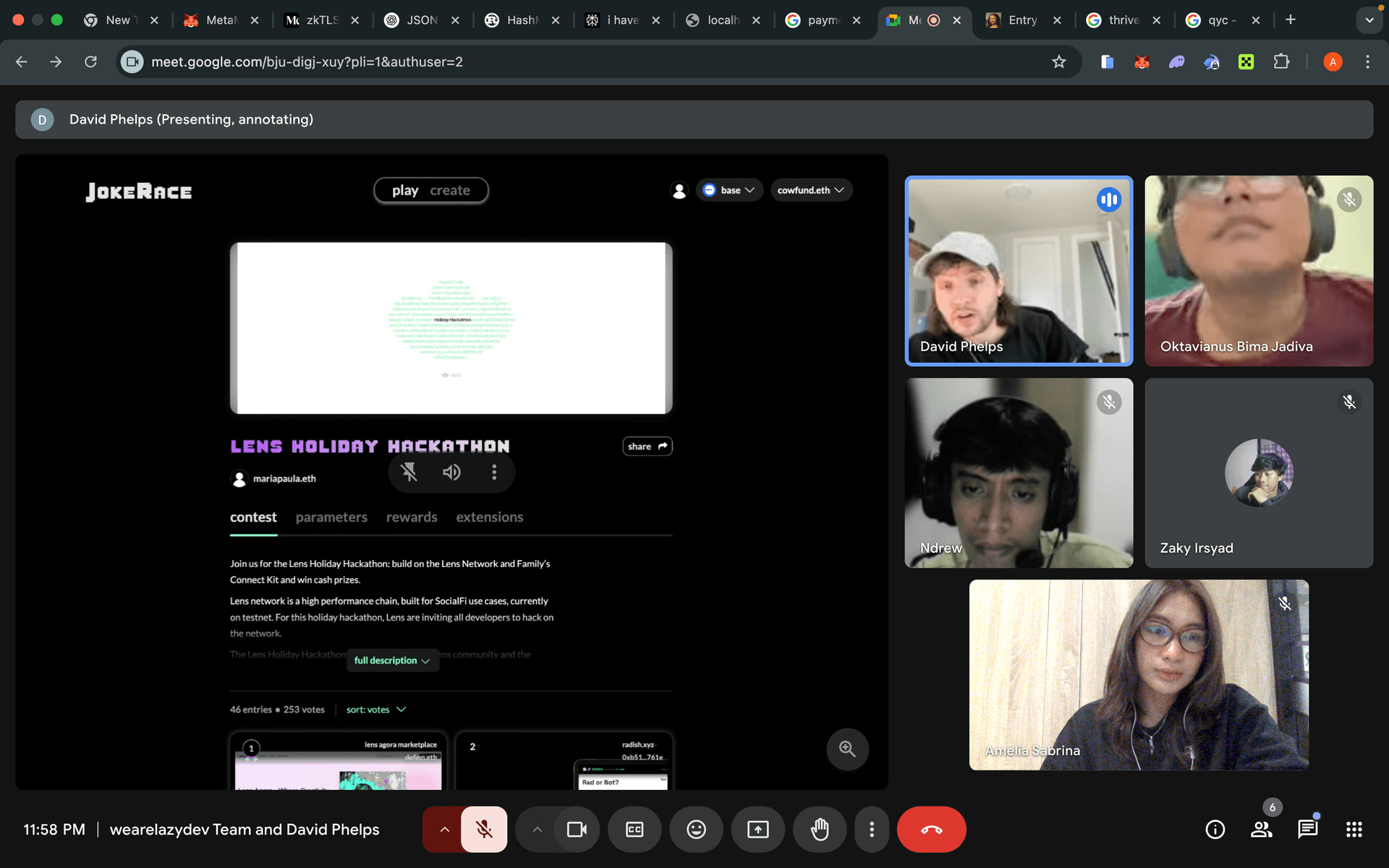 Meetings with Maven 11 Capital